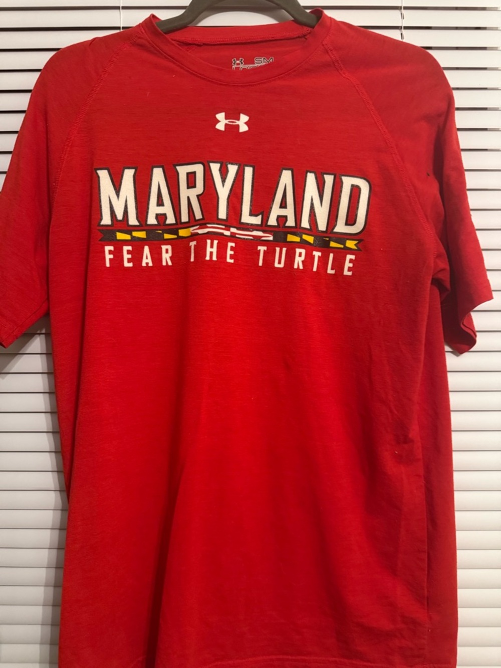 Under Armour Red Loose HeatGear Short Sleeve Tee